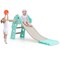 3-in-1 Kids Slide Baby Play Climber Slide Set with Basketball Hoop